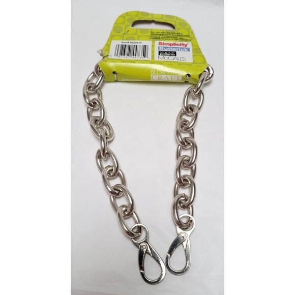 Purse N-Alize-It 16.5" Chain Link Handbag Handle Lobster Claw Clasps Silver-Tone - Picture 7 of 8